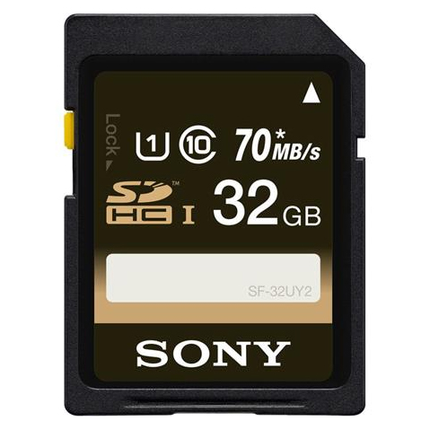 Sony SF32UY2/TQ SDHC Card 32GB Class 10 UHS R70