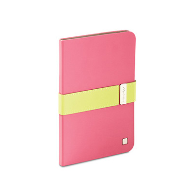 Verbatim 98418: Pink & Green Folio iPad Mini Case