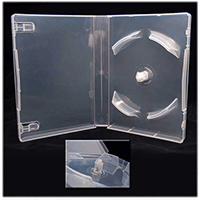 DVD Case - Multi-10 SuperClear 27mm Spine w/ Clips