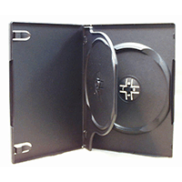 Linberg CDR/DVD Empty Black Double Album Case
