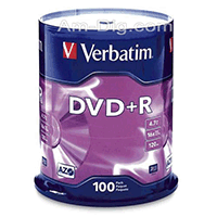 Verbatim 95098: Branded 16x DVD+R (plus) Verbatim 95098: Branded 16x DVD+R (plus)