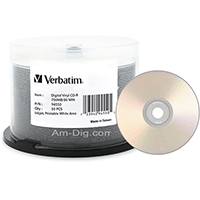 Verbatim 95186 DVD-R 4.7GB 8x Silver Inkjet- 50 pk Verbatim 95186 DVD-R 4.7GB 8x Silver Inkjet- 50 pk