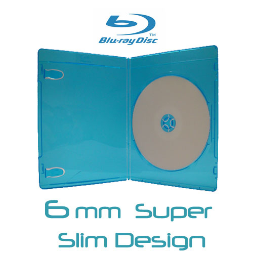 Blu-Ray Case - Single 6mm Slim with Logo from Am-Dig