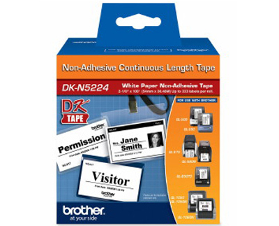 Brother DKN5224: Paper Tape, Non-adhesive, 2.13 in from Am-Dig