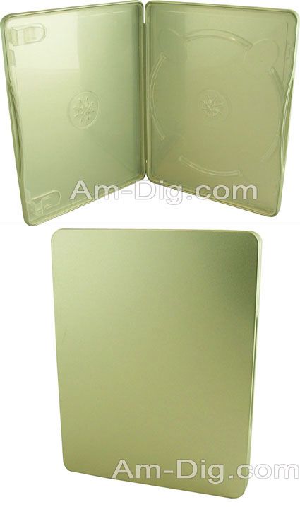 Tin Blu Ray/CD/DVD Case no Logo Two Disc Holder from Am-Dig