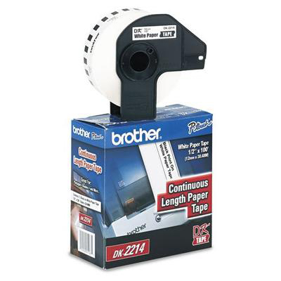 Brother DK2214: Paper Label, White, 0.5" x 1200" from Am-Dig