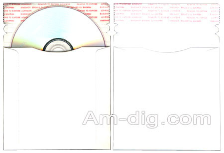 CD/DVD Cardboard Mailer -  5.25 x 5.25 Size from Am-Dig