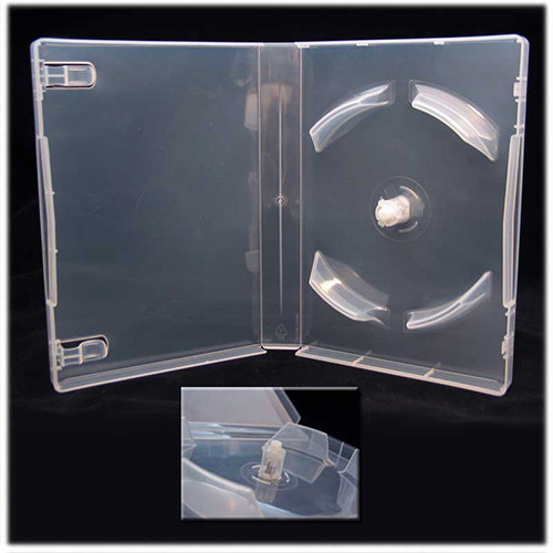 DVD Case - Multi-10 SuperClear 27mm Spine w/ Clips from Am-Dig