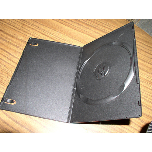 DVD Case - Black Single 7mm Spine Super Slim from Am-Dig