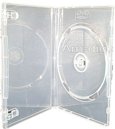 DVD Case - Clear Single 14mm with Push Hub from Am-Dig