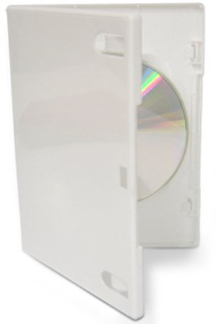 DVD Case - White Single 14mm with Push Hub from Am-Dig