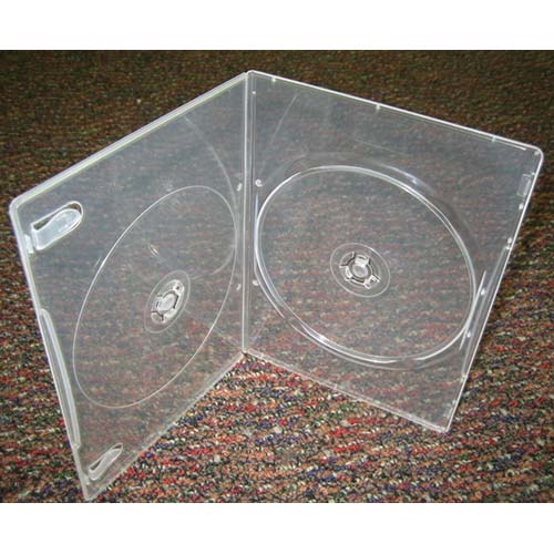 DVD Case - Double Super Clear 4mm Spine Ultra Slim from Am-Dig