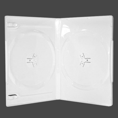 DVD Case - White Double 14mm Push Hub from Am-Dig
