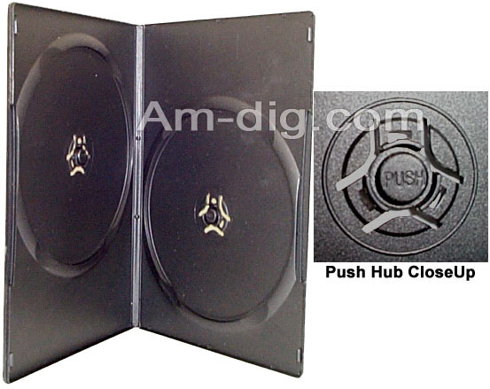 DVD Case - Black Double 7mm Super Slim from Am-Dig