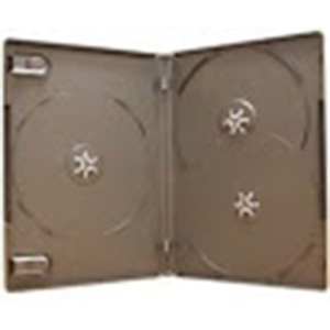 DVD Case - Black 3-Disc 14mm - Overlap Style from Am-Dig