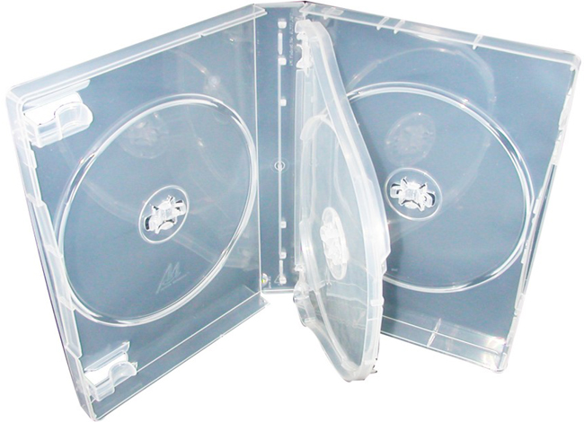DVD Case - Clear Triple 27mm M-Lock Hub Design from Am-Dig