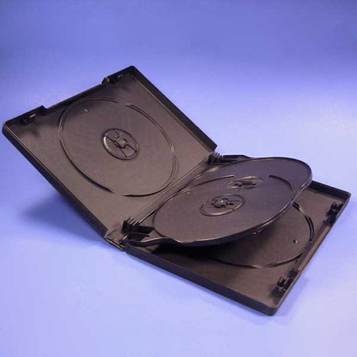 DVD Case - Black 4-Disc 22mm - No Bookclip from Am-Dig