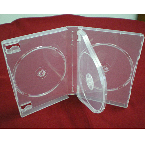 DVD Case - Super Clear Multi-4 27mm Spine w/ Clips from Am-Dig