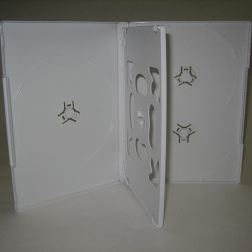 DVD Case - Multi-5 White 14mm Spine - Swing Tray from Am-Dig