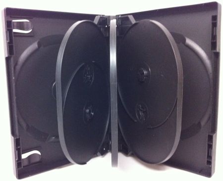 DVD Case - Black Eight Disc Holder from Am-Dig