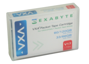 Exabyte Tape, VXA, 8mm, 170m, 33/66GB, V17 Drive