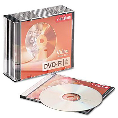 Imation 21977: DVD-R 16X in  Slim Jewel Case from Am-Dig