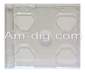 CD Tray Part - Clear Double (No Case Shell) from Am-Dig