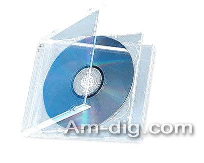 CD Jewel Case - Clear Double 10mm Assembled from Am-Dig