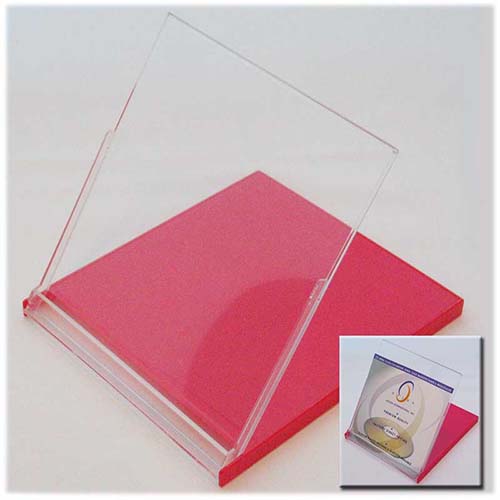 Calendar Case - 5.25 inch CD Jewel Style Clear/Red from Am-Dig