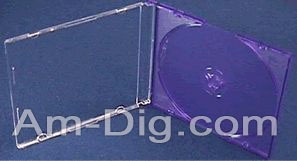 CD Jewel Case - MaxiSlim 5.2mm Purple Single from Am-Dig