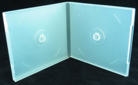 CD Jewel Case - Poly Double Semi-Clear w/ Sleeve from Am-Dig