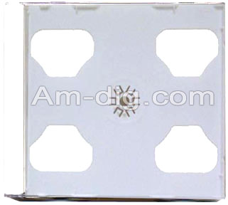 CD Jewel Case - White Double 10mm Assembled from Am-Dig