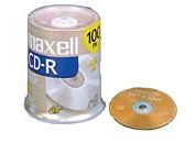 Maxell 648710 CD-R 48x 80 min IJ Printable Matte 100pk
