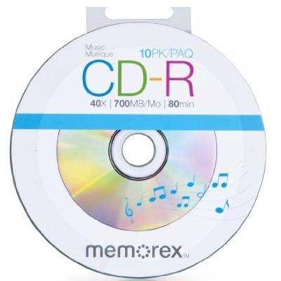 Memorex CD-R Digital Audio 40X 10Pk Shrinkwrap from Am-Dig