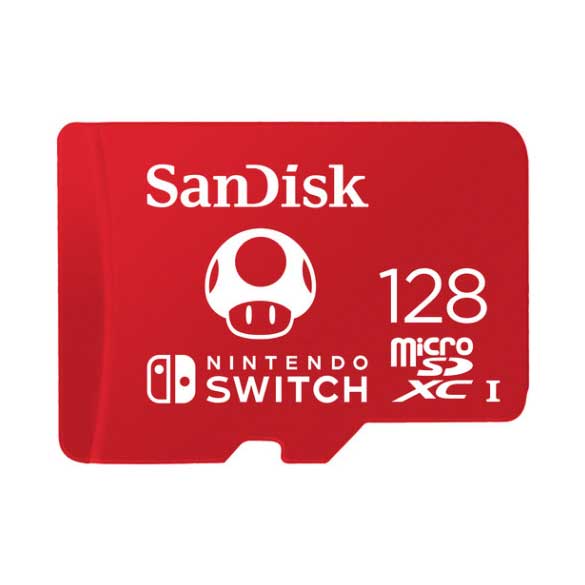 SanDisk SDSQXBO-128G-ANCZA Extreme Plus MicroSDXC 128GB 10/UHS-I U3 Nintendo Switch from Am-Dig
