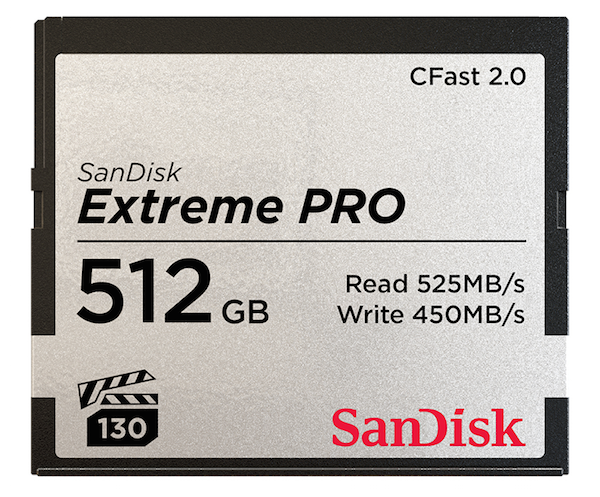 You may also be interested in the SanDisk SDCFSP-128G-A46D Extreme Pro CFast 2.0 ....