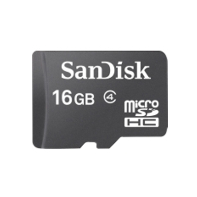 SanDisk microSDHC Memory Card, 16GB, SDSDQ-016G-A46, Cl