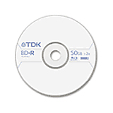 TDK BDR50 Blu-ray Dual Layer 50GB Write Once 2X Professional Jewel Case from Am-Dig