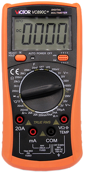Victor VC890C+ LCD Display Digital Multimeter from Am-Dig