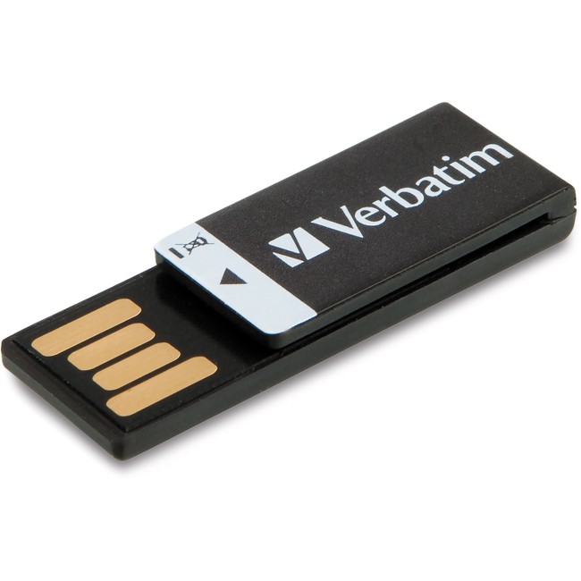 Verbatim Clip-It USB Flash Drive, 43951 16GB, USB, Blac