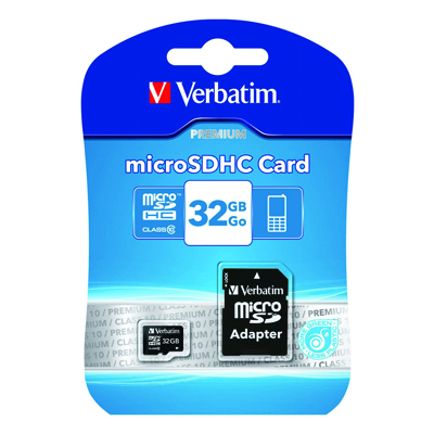 Verbatim 44083 Premium Micro SDHC Memory Card