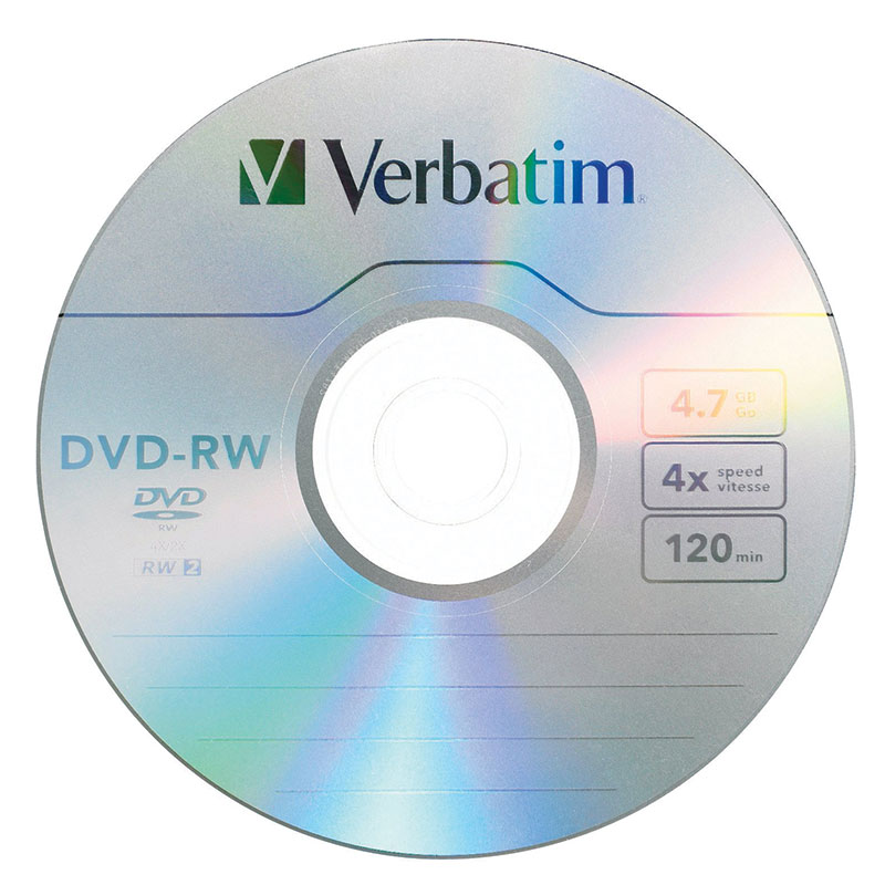 You may also be interested in the Verbatim 94834 DVD+RW 4.7GB 4x- 30pk Spindle .