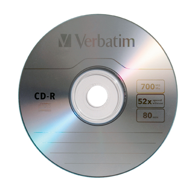 You may also be interested in the Verbatim 95253 CD-R 80MIN 52X WTP 100 SPN EVR/PRI.