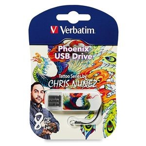 Verbatim 98662: Mini 8GB USB- Phoenix Tattoo