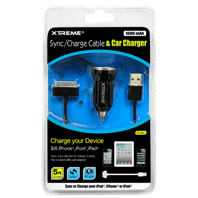 Xtreme 88923 Car Charger Cable - 5in from Am-Dig