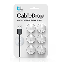 Bluelounge BLUCD-WH Cabledrop MultiPurpose Clip Bluelounge BLUCD-WH Cabledrop MultiPurpose Clip