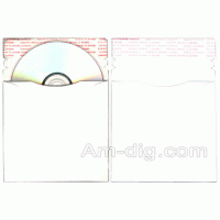 CD/DVD Cardboard Mailer - 5.00 x 5.00 Size