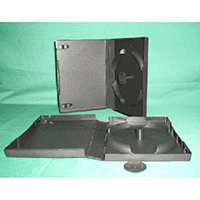 DVD Case - Multi-12 Disc Holder Black 27mm Spine