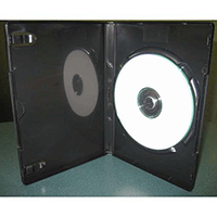 DVD Case- Multi-4 Glossy Black 14mm- Stackable Hub