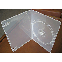 DVD Case - Super Clear Single 7mm Spine Slim Style
